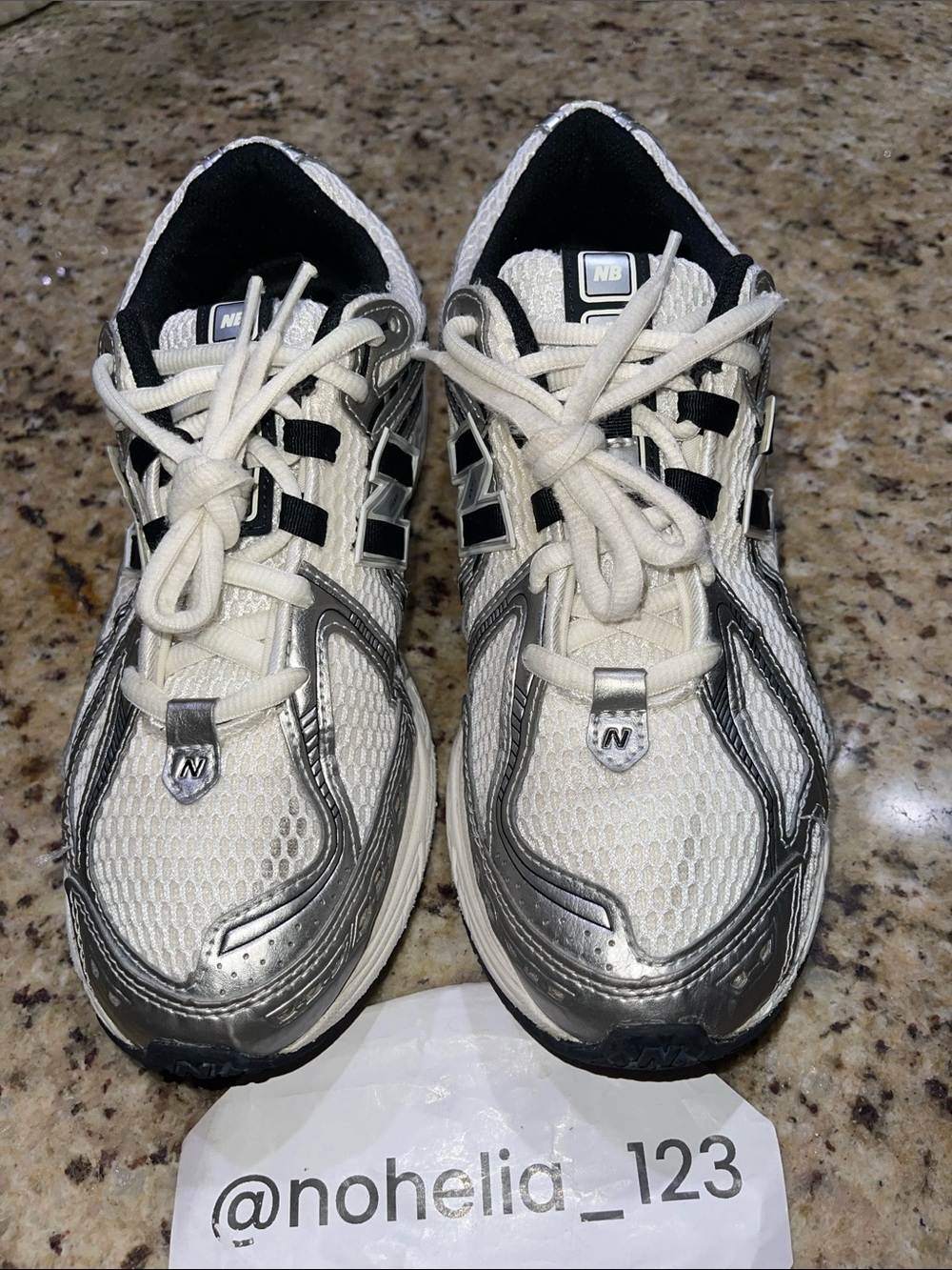 New Balance 1906 R White & Silver Athletic Shoes